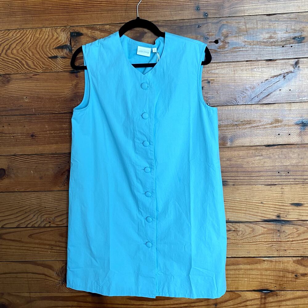 NWT Julia Amory Turquoise Button Up Tunic Dress size Medium